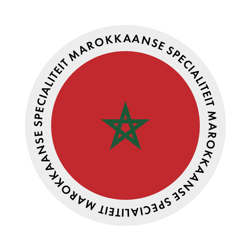 EF STICKER MAROKKAANSE SPECIALITEIT D28MM 1000ST