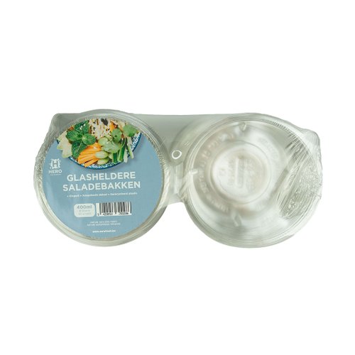 EF GLASHELDERE BAK 400ML EN DEKSEL 30ST 