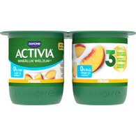 ACTIVIA YOGHURT 0% VET PERZIK 4X125G 