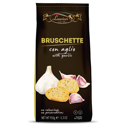 EF LAURIERI PREMIUM BRUSCHETTE MET KNOFLOOK 150G  