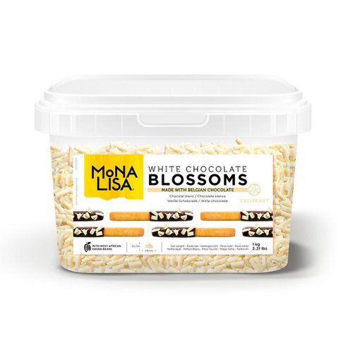 CHOCOLADE BLOSSOMS WIT 1KG CALLEBAUT