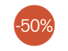 EF STICKER 50% KORTING D28 500ST