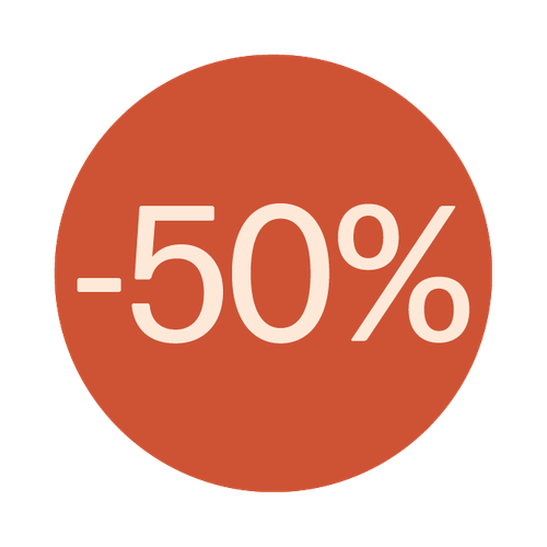 EF STICKER 50% KORTING D28 500ST