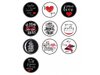 EF STICKER VARIABELE OPDRUK 'LOVE' D50MM 1000ST