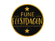 EF STICKER FIJNE FEESTDAGEN ZWART/GOUD D50MM 500ST