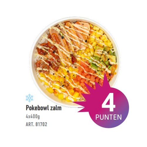 EF POKEBOWL ZALM DV HERO 400G 4 STUKS    