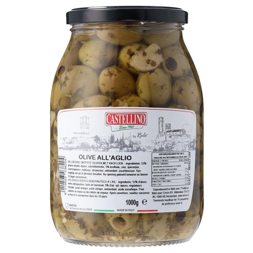 EF CASTELLINO GROENE KNOFLOOKOLIJVEN 1KG