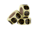 EF STICKER FIJNE FEESTDAGEN ZWART/GOUD D50MM 500ST