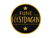 EF STICKER FIJNE FEESTDAGEN ZWART/GOUD D50MM 500ST
