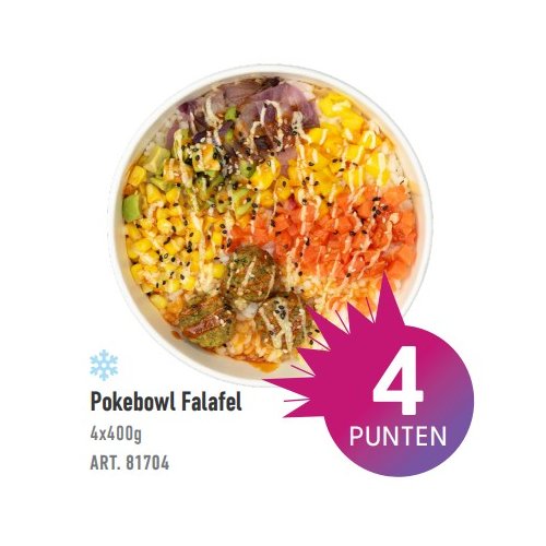 EF POKEBOWL FALAFEL DV HERO 400G 4 STUKS    