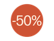 EF STICKER 50% KORTING D28 500ST