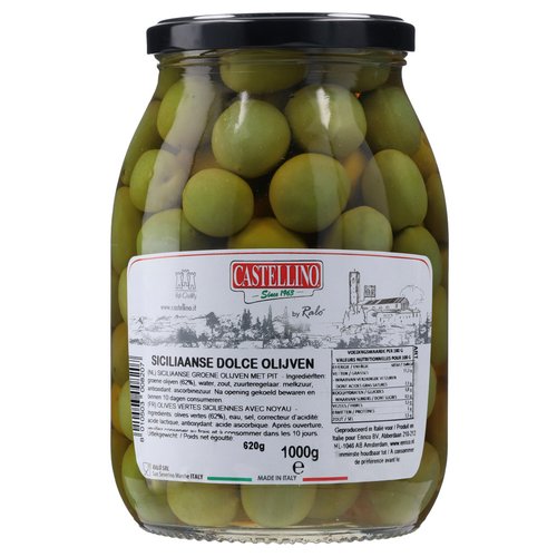EF CASTELLINO SICILIAANSE DOLCE OLIJVEN 1KG