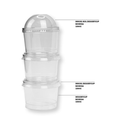EF BODEGA DESSERTCUP 250ML D83MM H60MM 300ST
