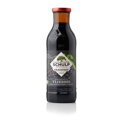 EF SCHULP VLIERBESSENSAP PUUR BIOLOGISCH 6X0.75L  