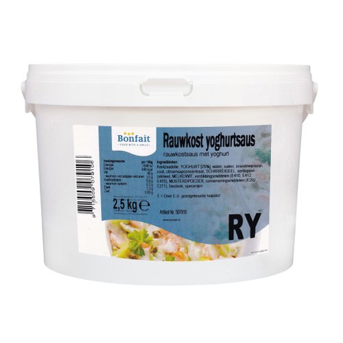 EF BONFAIT RAUWKOST YOGHURTSAUS 2,5KG