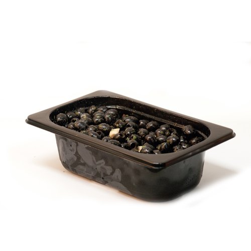 EF ZWARTE OLIJVEN MET KNOFLOOK 1,1KG  