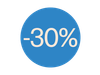 EF STICKER 30% KORTING D28 500ST