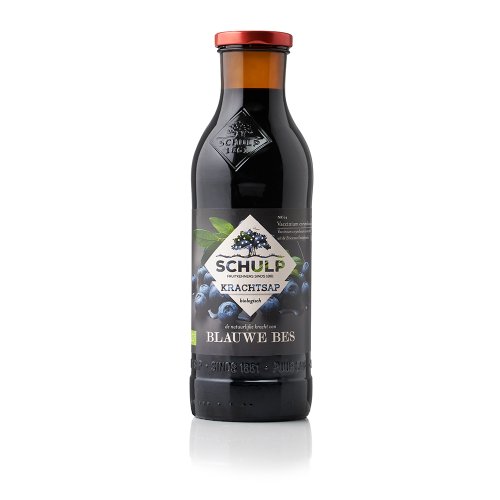 EF SCHULP BLAUWE BESSENSAP PUUR BIOLOGISCH 6X0.75L 