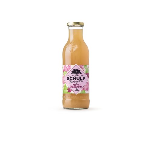 EF SCHULP APPEL-RABARBER SAP BIOLOGISCH 6X0.75L
